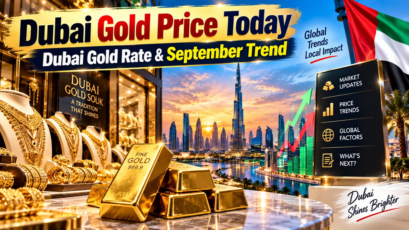 Dubai Gold Price Today and Dubai Gold Rate September trend