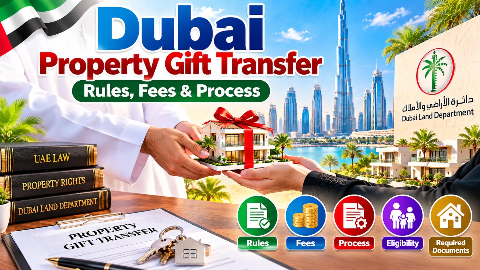 Dubai Property Gift Transfer rules, fees and process