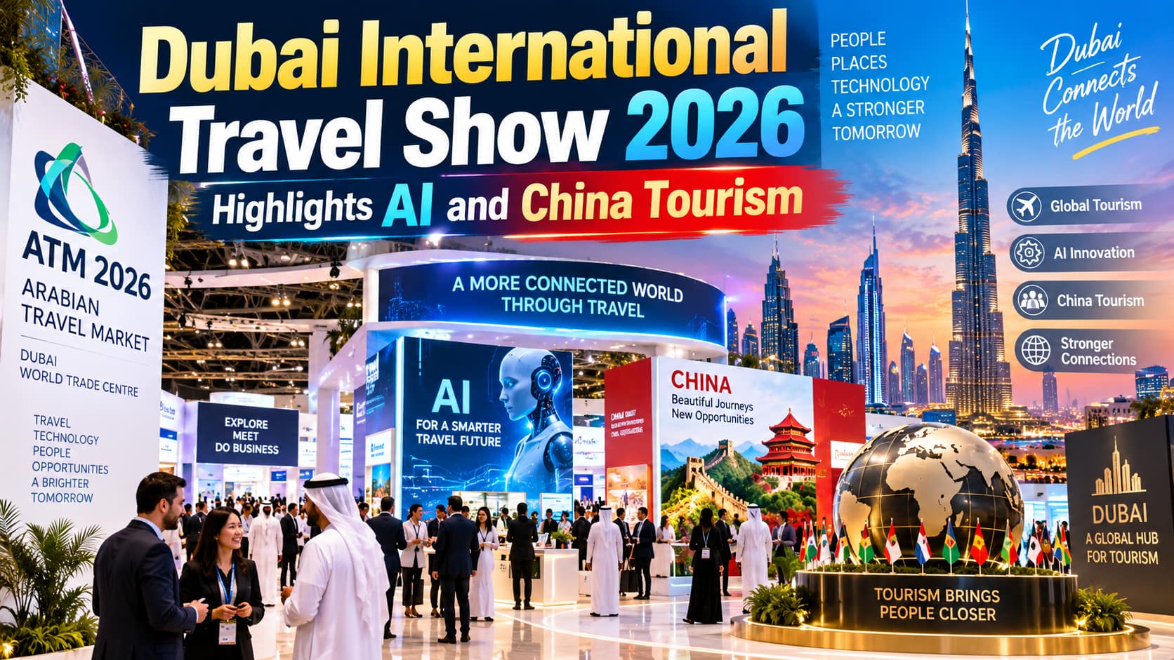 Dubai International Travel Show 2026 highlighting AI and China tourism