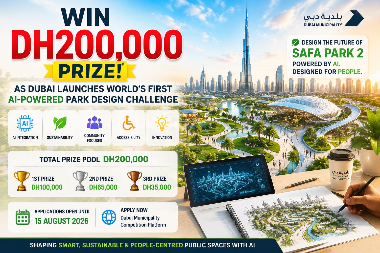 Dubai AI-powered park design challenge with Dh200,000 prize and futuristic park concept