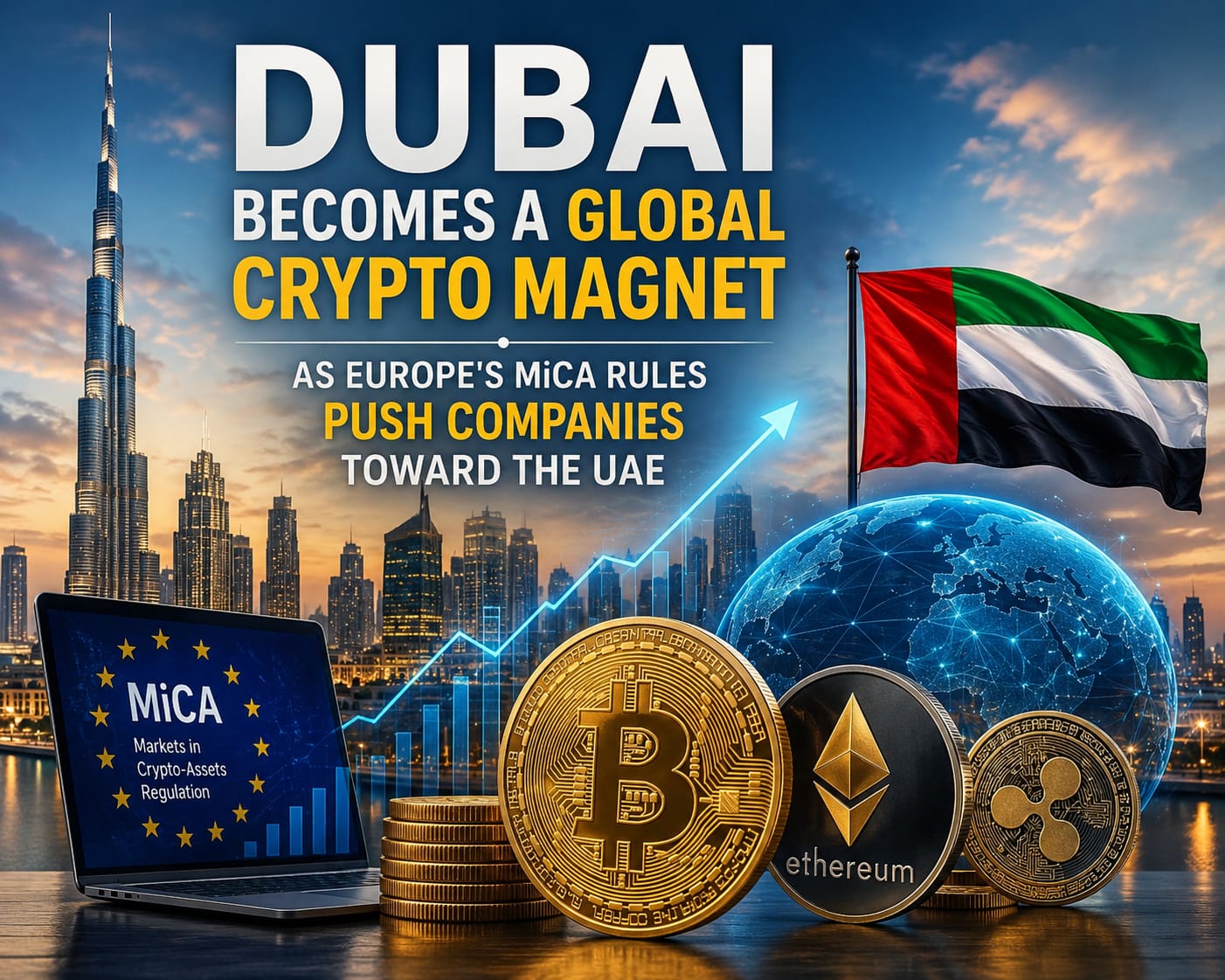 Dubai crypto market attracting global blockchain companies after Europe's MiCA rules