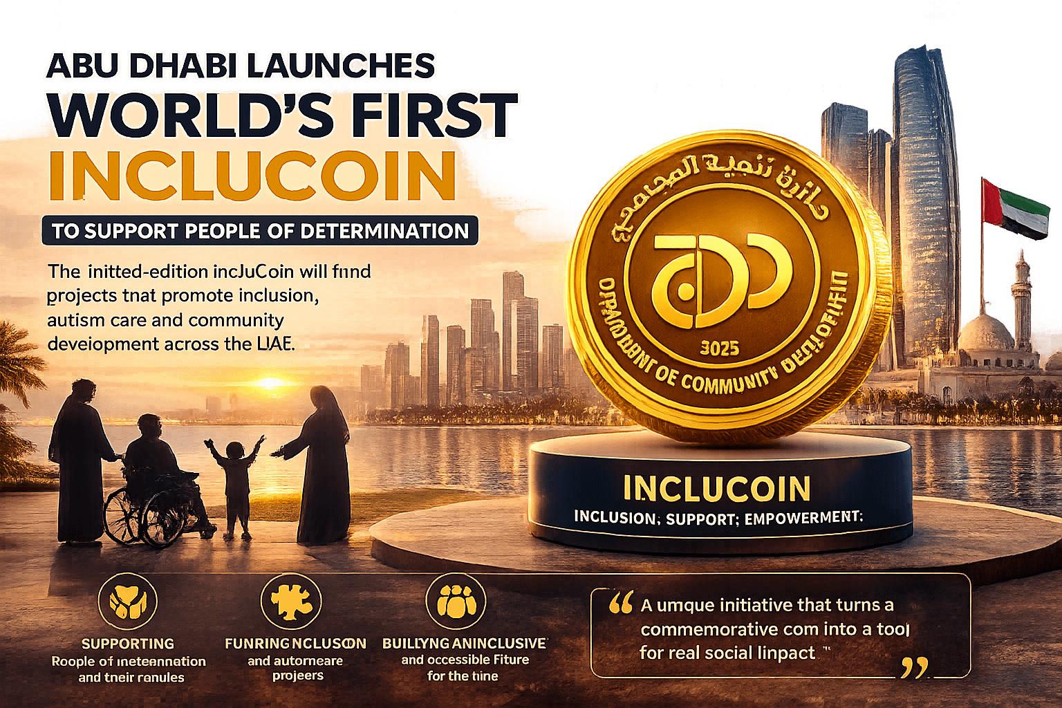 Abu Dhabi launches IncluCoin
