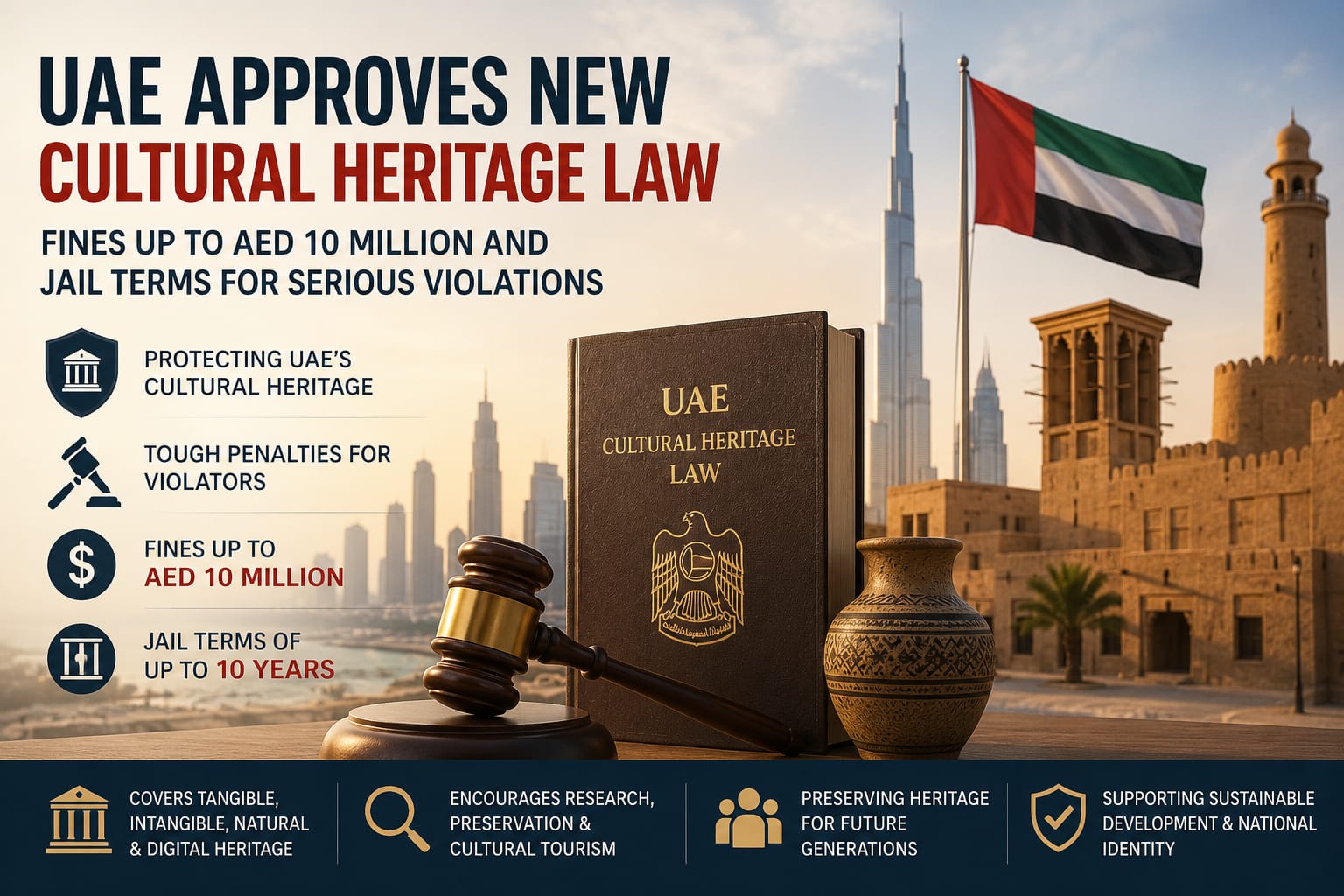 UAE Cultural Heritage Law introduces fines up to AED 10 million