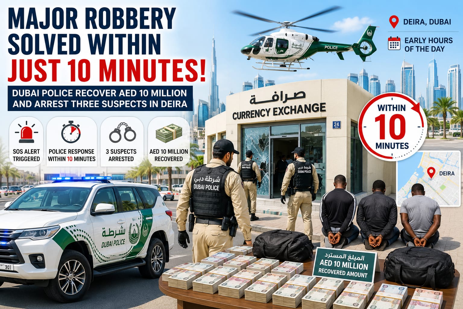 Dubai Police recover AED 10 million after major robbery