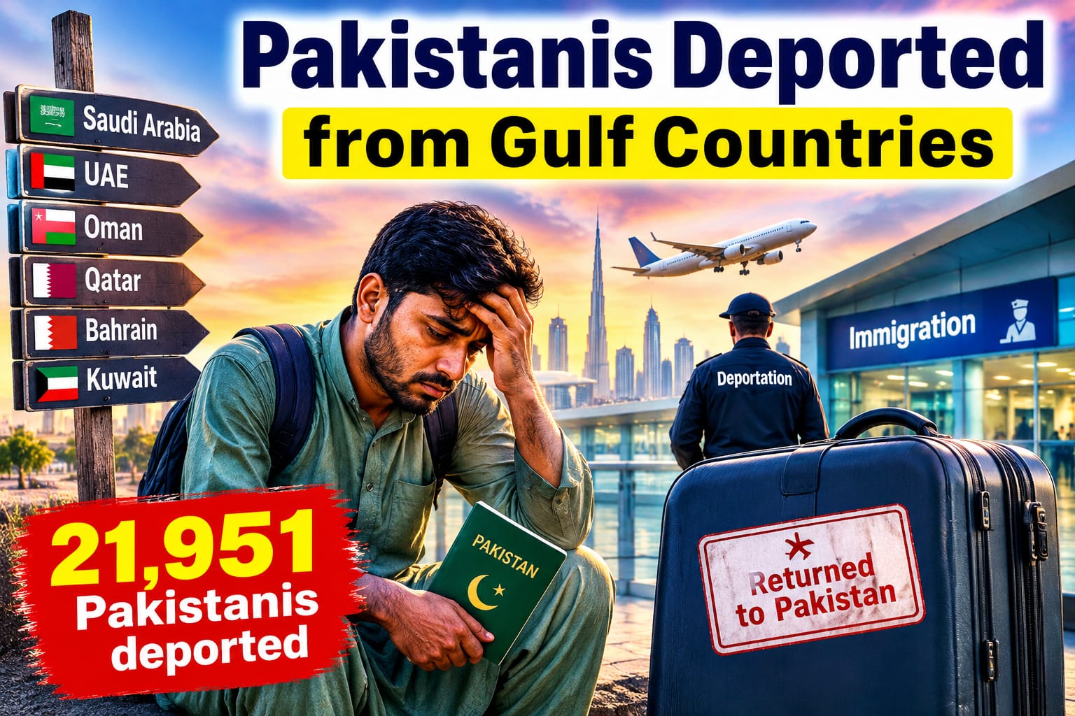 Pakistanis deported from Gulf countries